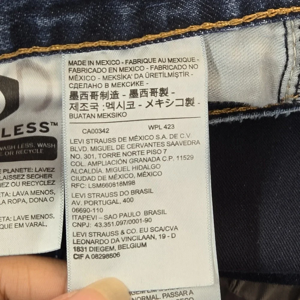 Levi's 514 Men Jeans 31X32 Blue Denim‎ Straight Fit 29